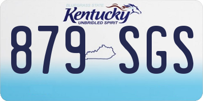 KY license plate 879SGS