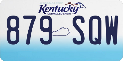 KY license plate 879SQW