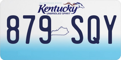 KY license plate 879SQY