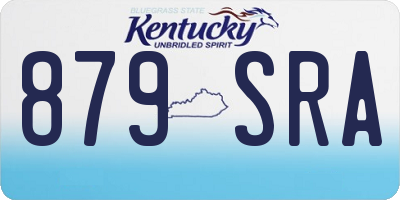 KY license plate 879SRA
