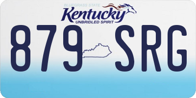 KY license plate 879SRG