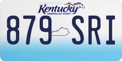 KY license plate 879SRI
