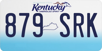 KY license plate 879SRK