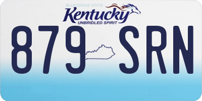 KY license plate 879SRN