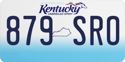KY license plate 879SRO