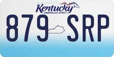 KY license plate 879SRP