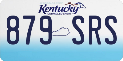 KY license plate 879SRS