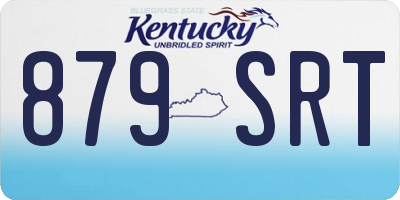 KY license plate 879SRT