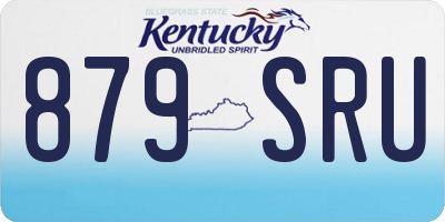KY license plate 879SRU