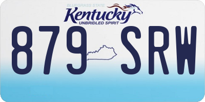 KY license plate 879SRW
