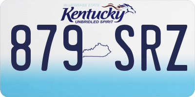 KY license plate 879SRZ