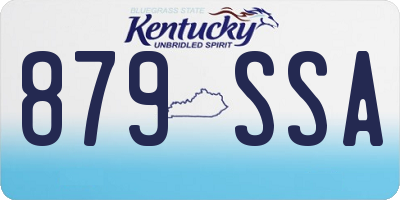 KY license plate 879SSA