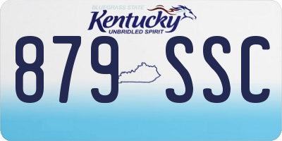 KY license plate 879SSC