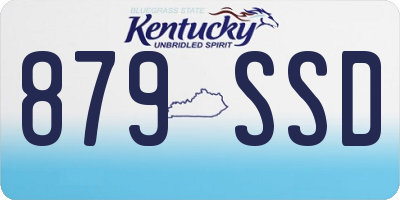 KY license plate 879SSD