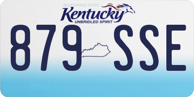KY license plate 879SSE