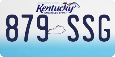 KY license plate 879SSG