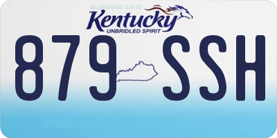 KY license plate 879SSH