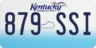 KY license plate 879SSI