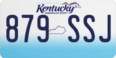 KY license plate 879SSJ