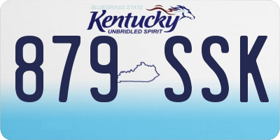 KY license plate 879SSK
