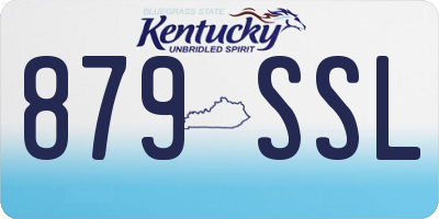 KY license plate 879SSL