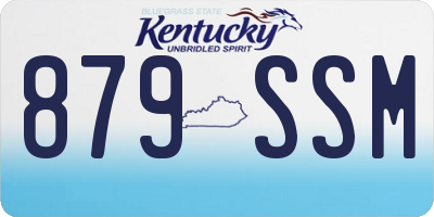 KY license plate 879SSM
