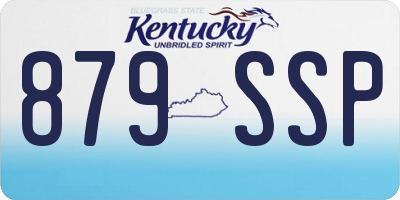 KY license plate 879SSP