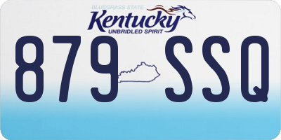 KY license plate 879SSQ