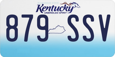 KY license plate 879SSV