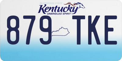 KY license plate 879TKE