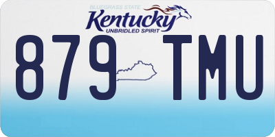 KY license plate 879TMU