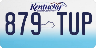 KY license plate 879TUP
