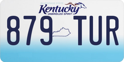 KY license plate 879TUR