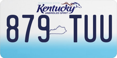 KY license plate 879TUU