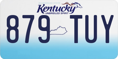 KY license plate 879TUY