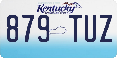 KY license plate 879TUZ