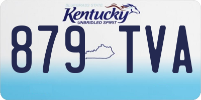 KY license plate 879TVA