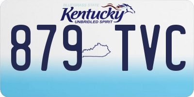 KY license plate 879TVC
