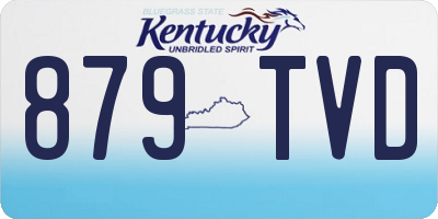 KY license plate 879TVD