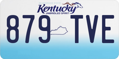 KY license plate 879TVE
