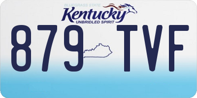 KY license plate 879TVF