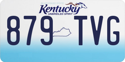 KY license plate 879TVG