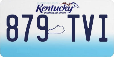 KY license plate 879TVI