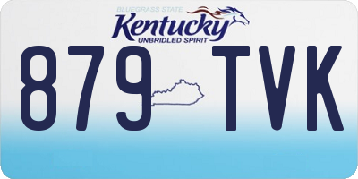 KY license plate 879TVK