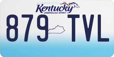 KY license plate 879TVL