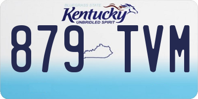 KY license plate 879TVM