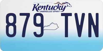 KY license plate 879TVN