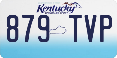KY license plate 879TVP