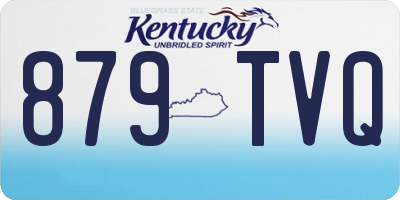 KY license plate 879TVQ