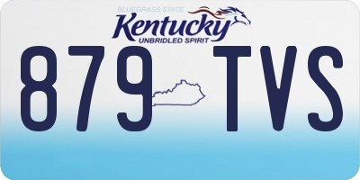 KY license plate 879TVS